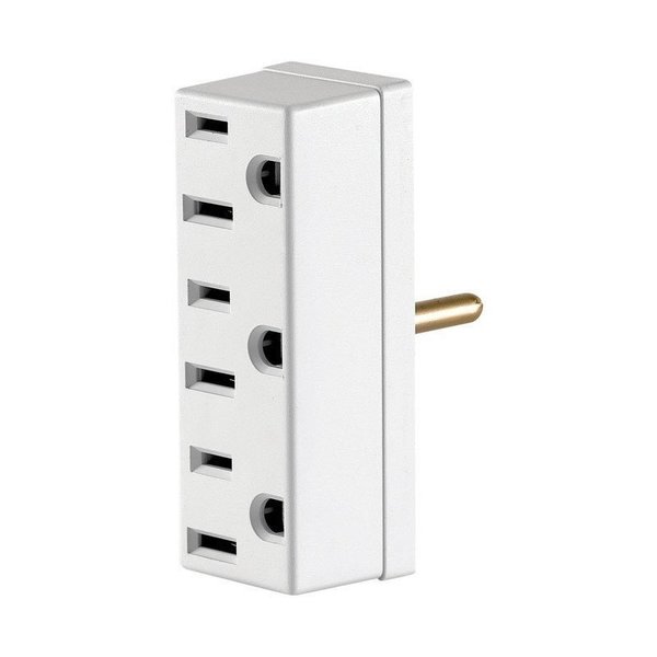 Leviton Outlets Adapter Wht 15A 007-00697-00W